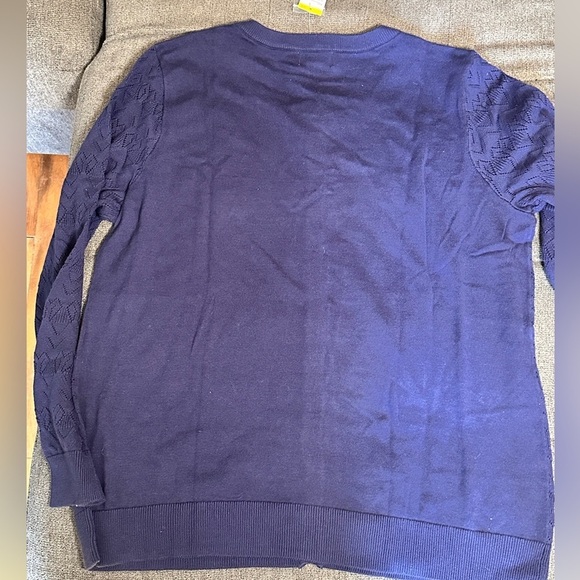 Blue Button-Up Cardigan - Picture 5 of 6